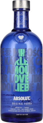 19,95 € Envio grátis | Vodka Absolut Love Edição Limitada Suécia 70 cl