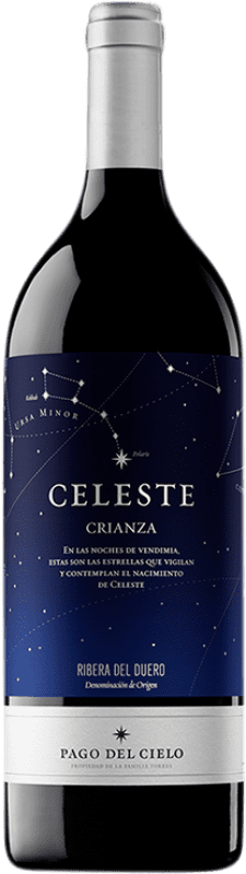 48,95 € Free Shipping | Red wine Pago del Cielo Celeste Aged D.O. Ribera del Duero Castilla y León Spain Tempranillo Magnum Bottle 1,5 L