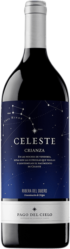 47,95 € 免费送货 | 红酒 Pago del Cielo Celeste 岁 D.O. Ribera del Duero 卡斯蒂利亚莱昂 西班牙 Tempranillo 瓶子 Magnum 1,5 L