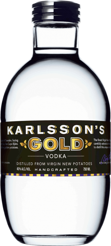 47,95 € Free Shipping | Vodka Karlsson's. Gold Sweden Bottle 70 cl