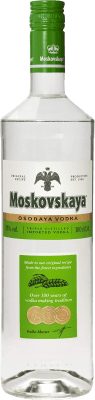 17,95 € Kostenloser Versand | Wodka Moskovskaya Russland Flasche 1 L