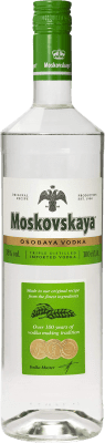 19,95 € Envío gratis | Vodka Moskovskaya Rusia Botella 1 L