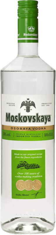18,95 € 免费送货 | 伏特加 Moskovskaya 俄罗斯联邦 1 L