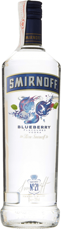 17,95 € Envío gratis | Vodka Smirnoff Blueberry Francia Botella 1 L