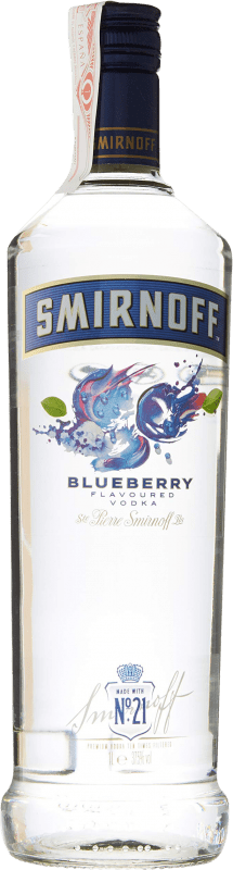 18,95 € Envío gratis | Vodka Smirnoff Blueberry Francia Botella 1 L