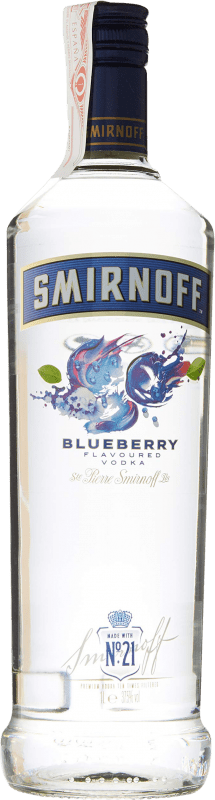 18,95 € Free Shipping | Vodka Smirnoff Blueberry France Bottle 1 L