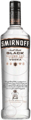 25,95 € Free Shipping | Vodka Smirnoff Etiqueta Negra France Bottle 1 L