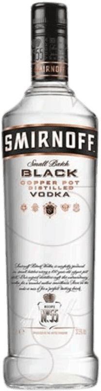 24,95 € Spedizione Gratuita | Vodka Smirnoff Black — Edizione Nera Francia 1 L