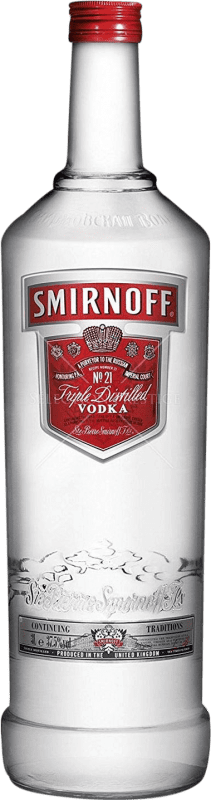 46,95 € Kostenloser Versand | Wodka Smirnoff Etiqueta Roja Frankreich Jeroboam-Doppelmagnum Flasche 3 L