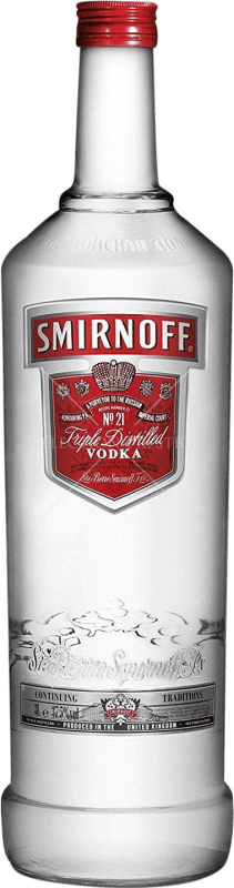 77,95 € Envío gratis | Vodka Smirnoff Etiqueta Roja Francia Botella Jéroboam-Doble Mágnum 3 L