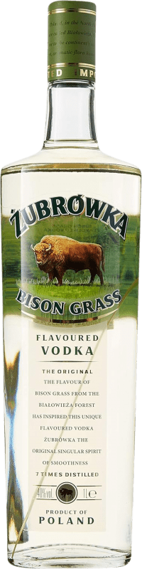 16,95 € Envio grátis | Vodca Zubrowka Polônia Garrafa 1 L