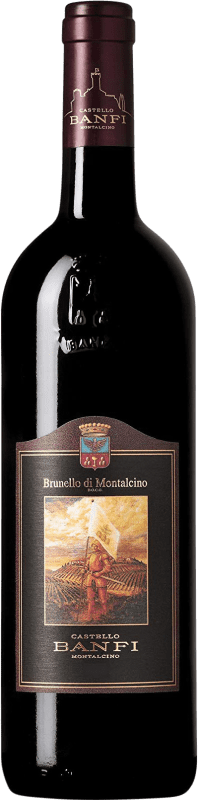 51,95 € Spedizione Gratuita | Vino Rosso Castello Banfi D.O.C.G. Brunello di Montalcino Toscana Italia Sangiovese 75 cl