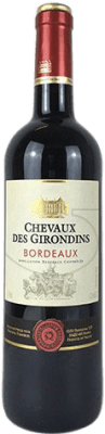 7,95 € Envio grátis | Vinho Tinto Chevaux des Girondins A.O.C. Bordeaux França 75 cl