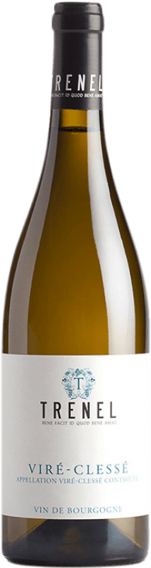 18,95 € Envio grátis | Vinho Branco Trénel Viré Clessé Borgonha França Chardonnay 75 cl