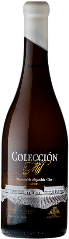 9,95 € Envío gratis | Vino blanco Marqués de Villalúa Colección Mil D.O. Condado de Huelva Andalucía España Moscatel Botella 75 cl