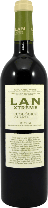 19,95 € Envio grátis | Vinho tinto Lan Xtreme Ecológico Crianza D.O.Ca. Rioja La Rioja Espanha Garrafa 75 cl