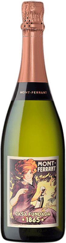 14,95 € Free Shipping | White sparkling Mont-Ferrant La Senyora Brut Nature D.O. Cava Catalonia Spain Macabeo, Xarel·lo, Chardonnay, Parellada Bottle 75 cl