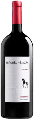 12,95 € Free Shipping | Red wine Pirineos Señorío de Lazán Crianza D.O. Somontano Aragon Spain Tempranillo, Merlot, Cabernet Sauvignon Magnum Bottle 1,5 L