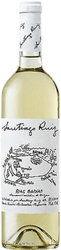 26,95 € 免费送货 | 白酒 Santiago Ruiz 年轻的 D.O. Rías Baixas 加利西亚 西班牙 Godello, Loureiro, Treixadura, Albariño, Caíño White 瓶子 Magnum 1,5 L