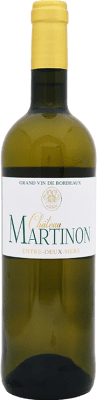 8,95 € Spedizione Gratuita | Vino bianco Château Martinon Giovane A.O.C. Bordeaux Francia Sauvignon Bianca, Sémillon, Muscadelle, Sauvignon Grigia Bottiglia 75 cl