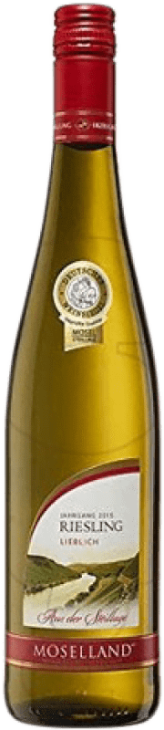 10,95 € Envio grátis | Vinho branco Moselland Crianza Alemanha Riesling Garrafa 75 cl