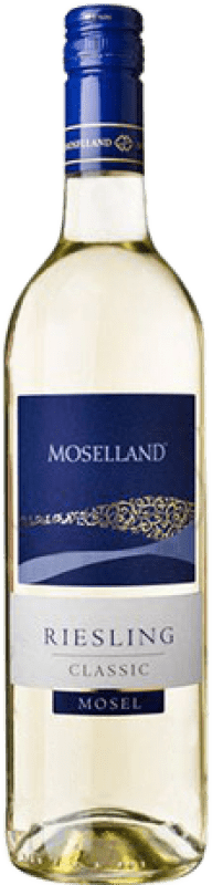 8,95 € 免费送货 | 白酒 Moselland Classic 年轻的 德国 Riesling 瓶子 75 cl