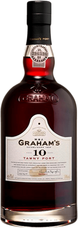 29,95 € Бесплатная доставка | Крепленое вино Graham's I.G. Porto порто Португалия Tempranillo, Touriga Franca, Touriga Nacional, Tinta Amarela, Tinta Cão, Tinta Barroca 10 Лет бутылка 75 cl