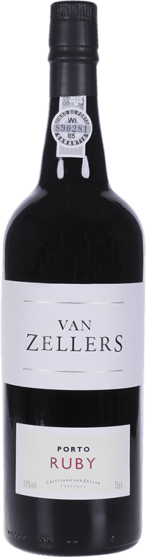 19,95 € Free Shipping | Fortified wine Van Zellers Ruby I.G. Porto Porto Portugal Tempranillo, Touriga Franca, Touriga Nacional, Tinta Amarela, Tinta Cão, Tinta Barroca Bottle 75 cl