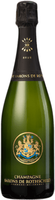 63,95 € Kostenloser Versand | Weißer Sekt Barons de Rothschild Brut Große Reserve A.O.C. Champagne Frankreich Spätburgunder, Chardonnay, Pinot Meunier Flasche 75 cl