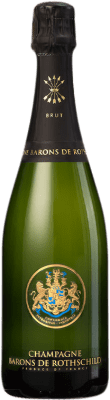 66,95 € Envio grátis | Espumante branco Barons de Rothschild Brut Grande Reserva A.O.C. Champagne França Pinot Preto, Chardonnay, Pinot Meunier Garrafa 75 cl