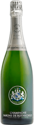 87,95 € Бесплатная доставка | Белое игристое Barons de Rothschild Blanc de Blancs брют Гранд Резерв A.O.C. Champagne Франция Chardonnay бутылка 75 cl