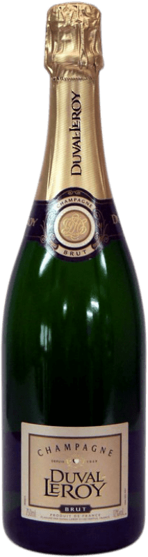 29,95 € Envoi gratuit | Vin Mousseux Blanc Duval-Leroy Brut Grande Réserve A.O.C. Champagne France Pinot Noir, Chardonnay, Pinot Meunier Bouteille 75 cl