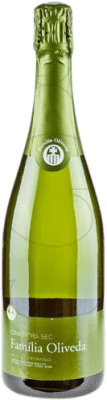 8,95 € Бесплатная доставка | Белое игристое вино Oliveda Família Oliveda Seco — Сухое D.O. Cava Каталония Испания Macabeo — Макабео, Xarel·lo — Шарелло Бутылка 75 cl