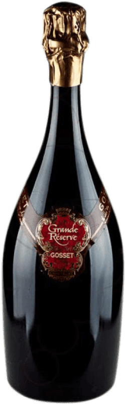119,95 € Envío gratis | Espumoso blanco Gosset Brut Gran Reserva A.O.C. Champagne Francia Pinot Negro, Chardonnay, Pinot Meunier Botella Magnum 1,5 L