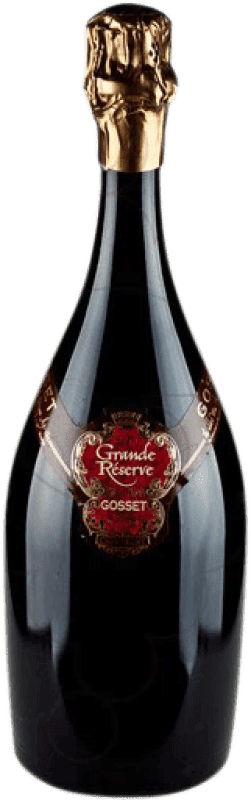 119,95 € Kostenloser Versand | Weißer Sekt Gosset Brut Große Reserve A.O.C. Champagne Frankreich Spätburgunder, Chardonnay, Pinot Meunier Magnum-Flasche 1,5 L