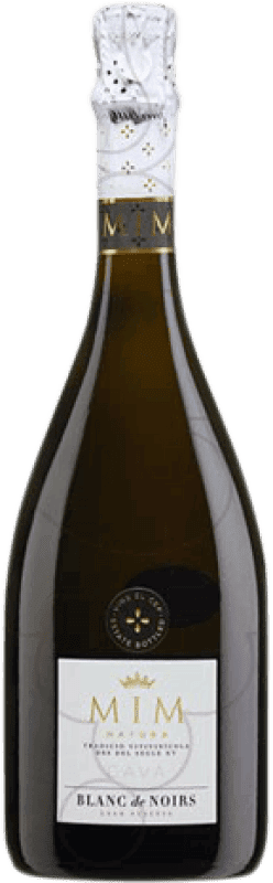 29,95 € Kostenloser Versand | Weißer Sekt Mim Brut Nature Blanc de Noirs Große Reserve — Lange Reifung D.O. Cava Katalonien Spanien Flasche 70 cl