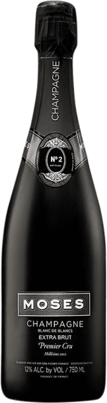 88,95 € Envio grátis | Espumante branco Moses. Nº 2 Blanc de Blancs Millésimé Premier Cru Brut Grande Reserva A.O.C. Champagne França Chardonnay Garrafa 75 cl