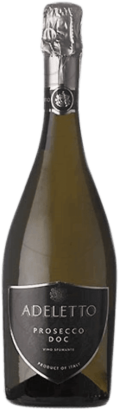 13,95 € Free Shipping | White sparkling Adeletto Dry D.O.C. Prosecco Italy Glera Bottle 75 cl