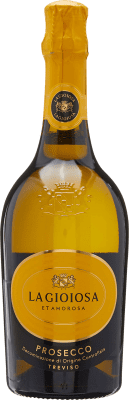 14,95 € Бесплатная доставка | Белое игристое вино La Gioiosa Brut — брют молодое D.O.C. Prosecco Италия Glera — Глера 75 cl