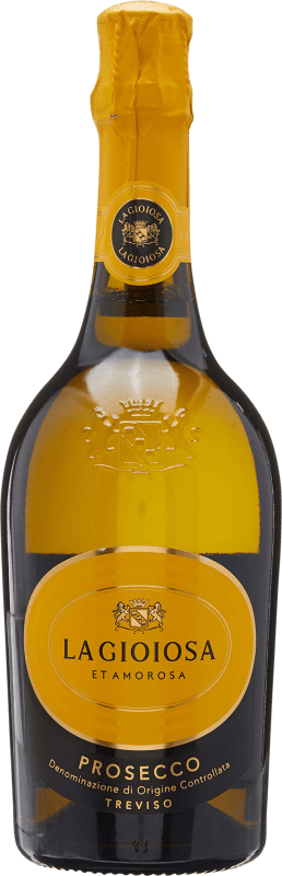 6,95 € Kostenloser Versand | Weißer Sekt La Gioiosa Brut Jung D.O.C. Prosecco Italien Glera Flasche 75 cl