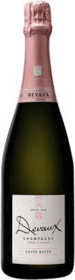 46,95 € Бесплатная доставка | Розовое игристое Devaux Cuvée Rossé брют Гранд Резерв A.O.C. Champagne Франция Pinot Black бутылка 75 cl