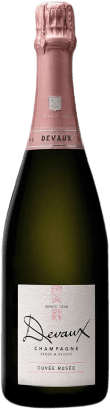 46,95 € Kostenloser Versand | Rosé Sekt Devaux Cuvée Rossé Brut Große Reserve A.O.C. Champagne Frankreich Pinot Schwarz Flasche 75 cl