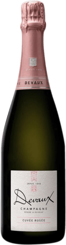 28,95 € Envío gratis | Espumoso rosado Devaux Cuvée Rossé Brut Gran Reserva A.O.C. Champagne Francia Pinot Negro Botella 75 cl
