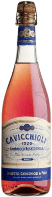 7,95 € Free Shipping | Rosé Sparkling Wine Cavicchioli D.O.C. Lambrusco di Sorbara Italy Lambrusco Bottle 75 cl