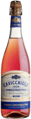 6,95 € Spedizione Gratuita | Spumante rosato Cavicchioli Rosato D.O.C. Lambrusco di Sorbara Italia Lambrusco Bottiglia 75 cl