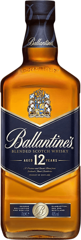 25,95 € Envío gratis | Whisky Blended Ballantine's Blue — Edición Azul Reserva Escocia Reino Unido 12 Años 70 cl