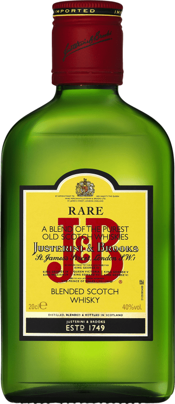 8,95 € Free Shipping | Blended Whisky J&B United Kingdom Small Bottle 20 cl