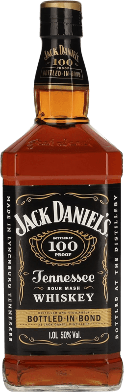 85,95 € Spedizione Gratuita | Whisky Bourbon Jack Daniel's 100 Proof Bottled-in-Bond Riserva stati Uniti 1 L