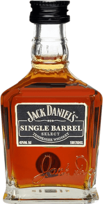 4,95 € Spedizione Gratuita | Whisky Bourbon Jack Daniel's Single Barrel Select Riserva stati Uniti Bottiglia Miniatura 5 cl