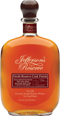 116,95 € 免费送货 | 波本威士忌 Jefferson's Groth Cask Finish 预订 美国 瓶子 70 cl